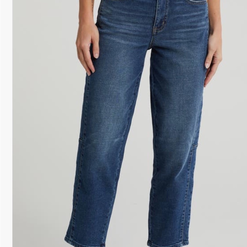 High Waist Democracy  Barrel  Blue Women's Jeans Size 14 NWT